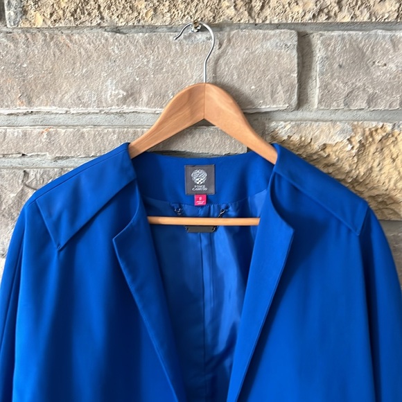 Vince Camuto Royal Blue Crop Jacket Size 8 - Picture 2 of 12